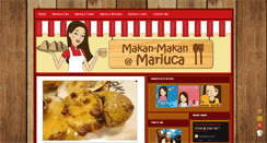 Desktop Screenshot of makanmakan-mariuca.com