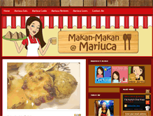 Tablet Screenshot of makanmakan-mariuca.com